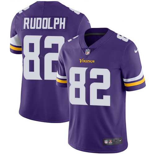 Minnesota Vikings 82 Limited Kyle Rudolph Purple Nike NFL Home Men Jersey Vapor Untouchable